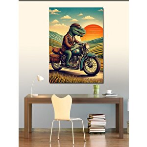 Kanvas Tablo Motorcu Dinazor 70x100 cm