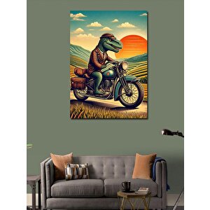Kanvas Tablo Motorcu Dinazor 70x100 cm