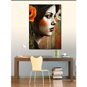 Kanvas Tablo Portre Kadın 70x100 cm