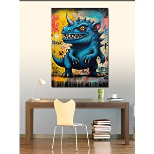 Kanvas Tablo Dinozor Karakter 70x100 cm