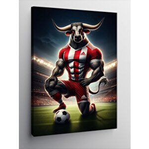 Kanvas Tablo Futbol Boğası 70x100 cm