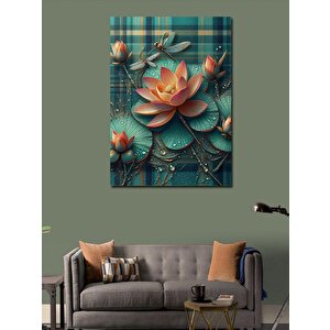 Kanvas Tablo Nilüfer Çiçeği 50x70 cm