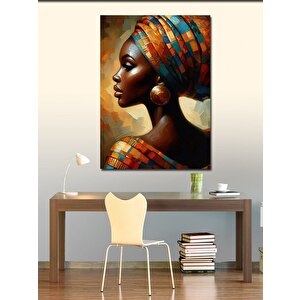 Kanvas Tablo Afrikalı Kadın 100x140 cm