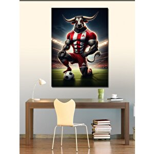 Kanvas Tablo Futbol Boğası 50x70 cm