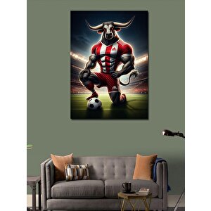 Kanvas Tablo Futbol Boğası 50x70 cm