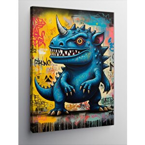 Kanvas Tablo Dinozor Karakter 100x140 cm