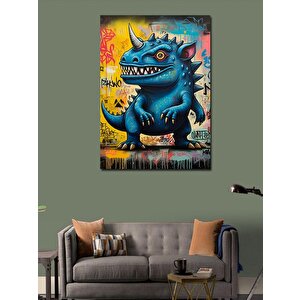 Kanvas Tablo Dinozor Karakter 100x140 cm