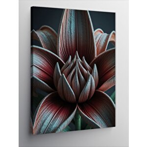 Kanvas Tablo Koyu Lotus Çiçeği 50x70 cm