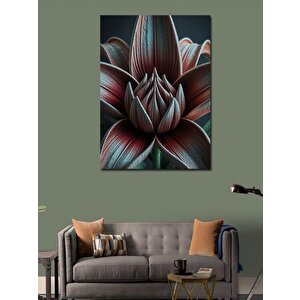 Kanvas Tablo Koyu Lotus Çiçeği 50x70 cm