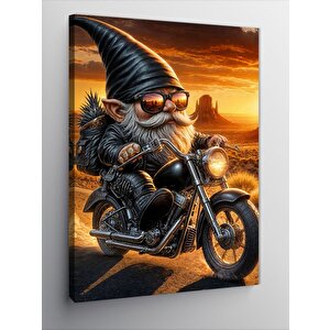Kanvas Tablo Motorcu Cüce 70x100 cm