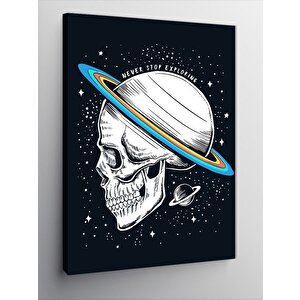 Kanvas Tablo Uzaylı Kafatası 70x100 cm