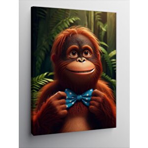 Kanvas Tablo Mutlu Orangutan 100x140 cm