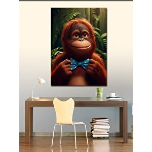 Kanvas Tablo Mutlu Orangutan 100x140 cm