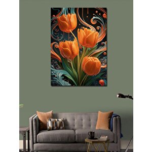 Kanvas Tablo Turuncu Gelincik Çiçeği 100x140 cm