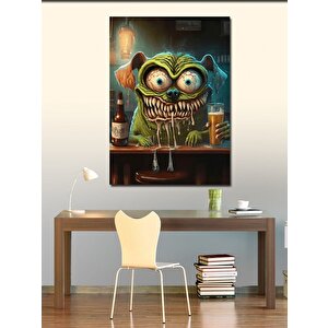 Kanvas Tablo Korkutucu İçecek Karakteri 70x100 cm