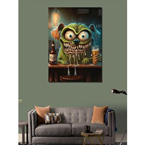 Kanvas Tablo Korkutucu İçecek Karakteri 70x100 cm