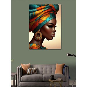 Kanvas Tablo Afrika Temalı Kadın 100x140 cm