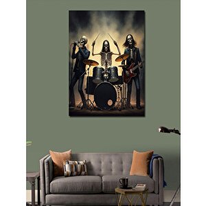 Kanvas Tablo Rock Grubu 100x140 cm