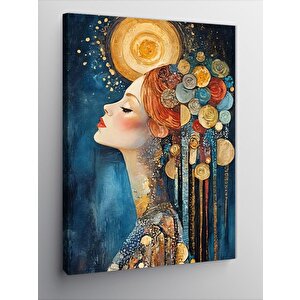 Kanvas Tablo Altın Kadın 70x100 cm