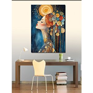Kanvas Tablo Altın Kadın 70x100 cm