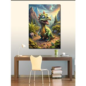 Kanvas Tablo Sevimli Dinazor 50x70 cm