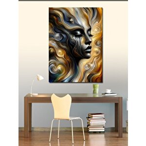 Kanvas Tablo Dalgalı Kadın 70x100 cm