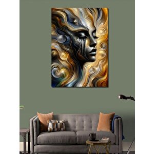 Kanvas Tablo Dalgalı Kadın 50x70 cm