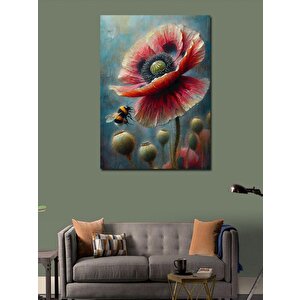 Kanvas Tablo Gelincik Çiçeği 70x100 cm