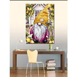 Kanvas Tablo Sarı Bereli Cüce 70x100 cm