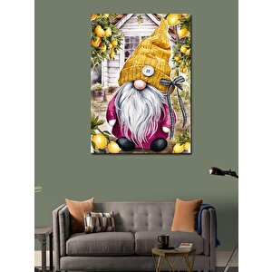 Kanvas Tablo Sarı Bereli Cüce 70x100 cm