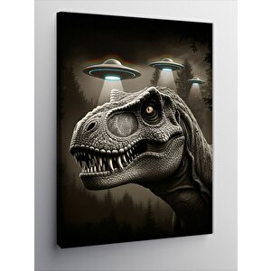 Kanvas Tablo Dinozor Portresi 70x100 cm
