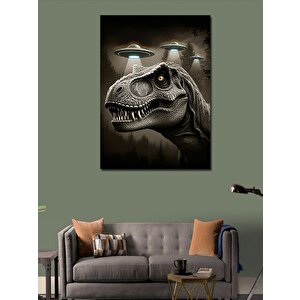 Kanvas Tablo Dinozor Portresi 70x100 cm