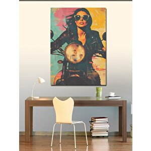 Kanvas Tablo Rockstar Kadın 50x70 cm