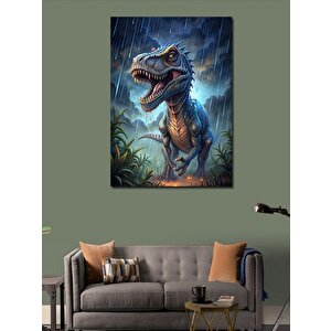 Kanvas Tablo Sinirli Dinazor 100x140 cm