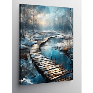 Kanvas Tablo Sisli Patika 70x100 cm