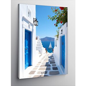 Kanvas Tablo Mavi Sokak 70x100 cm