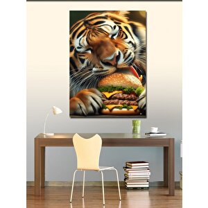 Kanvas Tablo Hamburger Kaplan 100x140 cm