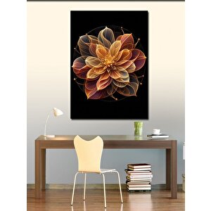 Kanvas Tablo Turuncu Sukulent Çiçeği 50x70 cm