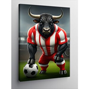 Kanvas Tablo Futbol Boğası 70x100 cm
