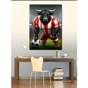 Kanvas Tablo Futbol Boğası 70x100 cm