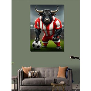 Kanvas Tablo Futbol Boğası 70x100 cm