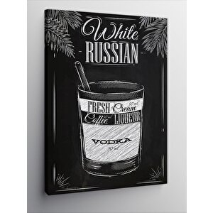 Kanvas Tablo White Russian İçecek Posteri 70x100 cm