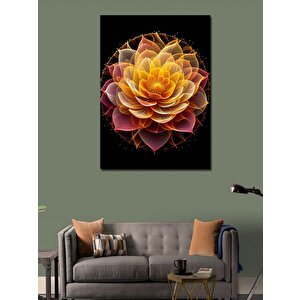 Kanvas Tablo Sukulent Çiçeği 100x140 cm