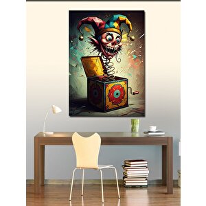 Kanvas Tablo Palyaço Kutusu 70x100 cm