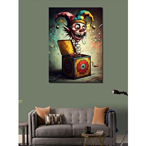 Kanvas Tablo Palyaço Kutusu 70x100 cm