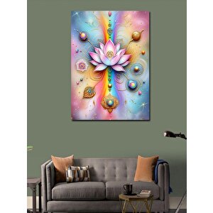 Kanvas Tablo Lotus Çiçeği 50x70 cm
