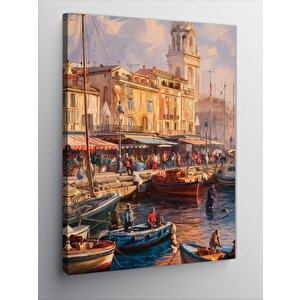Kanvas Tablo Akdeniz Limanı 70x100 cm