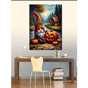 Kanvas Tablo Balkabağı Ve Cüce 100x140 cm