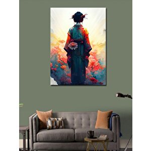 Kanvas Tablo Kimonolu Kadın 50x70 cm