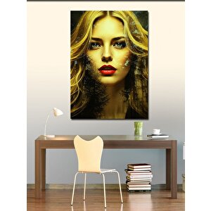 Kanvas Tablo Sarı Saçlı Kadın 70x100 cm
